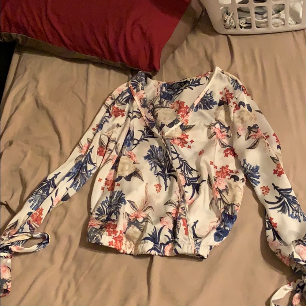 Silk mid stomach crop top